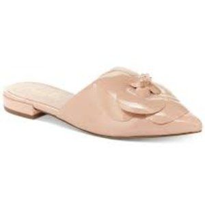 NWOT Nanette Lepore by Alexandra Floral Mules in Blush - Size 7.5